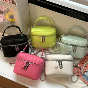 Mini Girls Hand Bags 2022 Famous Brand Candy Colour Ladies Cute Small Bucket Handbag Chic Women Purse