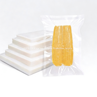 Sac sous vide à ouverture plate, thermosoudé sur 3 côtés, résistant à l'humidité, en PA/PE, pour le stockage des aliments