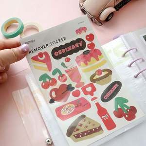 <span class=keywords><strong>Classeur</strong></span> A5 personnalisé couverture <span class=keywords><strong>souple</strong></span> transparente livre de stockage d'autocollants grande taille organisateur d'album autocollant album photo 4 poches - Product Image 5