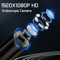 Endoscope industriel professionnel HD 4.3 p portable personnalisé écran 8mm objectif 5m câble serpent 1080 pouces en gros