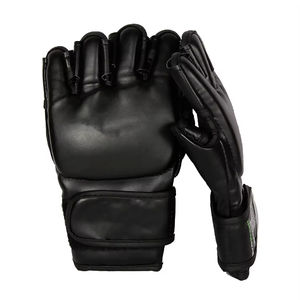 Gants de boxe MMA en cuir de haute qualité avec doublure intérieure rembourrée antidérapante et respirante pour l'entraînement de Muay Thai - Product Image 2