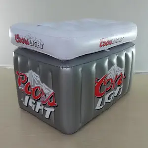 Benutzer definiertes Rechteck Aufblasbarer Eis kühler Biere imer