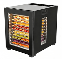 Déshydrateur alimentaire numérique BAIYI BY1188 à 12 plateaux, 850W, boîtier métallique, écologique, jusqu'à 70°C, faible bruit, pour herbes, viande séchée, friandises pour chiens