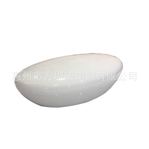 Silla de espera de fibra de vidrio con forma de gota, mueble comercial duradero para pisos duros - Product Image 5