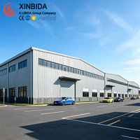 Entrepôt en acier préfabriqué de qualité industrielle, résistant aux tremblements de terre, bâtiment d'entrepôt préfabriqué, entrepôt en acier galvanisé