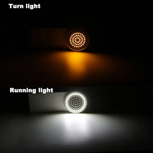 Kit de clignotants LED jaunes 1157 pour moto, éclairage avant avec tension 12V - Product Image 5