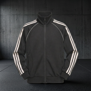 Conjunto Deportivo para Hombre, Chaqueta Deportiva Negra, Transpirable, de Spandex y Nailon, con Cierre Completo, para Primavera - Product Image 5