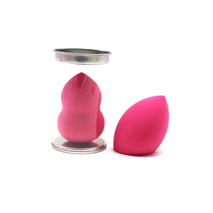 Éponge de maquillage biodégradable en forme de goutte d'eau avec étui de voyage, écologique, sans latex, pour fond de teint, logo personnalisé - Product Image 5