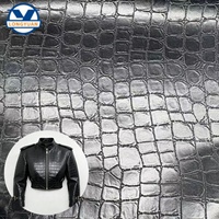 Cuir PU effet crocodile pour veste homme pour vêtement