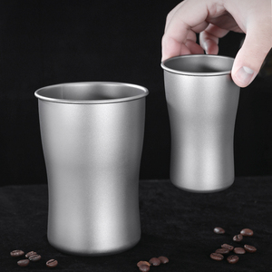 Tasse à bière en titane 240ml/420ml/650ml, tasse multi-usages empilable en titane, tasse à thé et à café pour le camping, <span class=keywords><strong>la</strong></span> <span class=keywords><strong>randonnée</strong></span>, les pique-niques, <span class=keywords><strong>la</strong></span> maison - Product Image 2