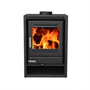 Poêle à <span class=keywords><strong>bois</strong></span> en acier moderne autoportant, foyer multifonctionnel <span class=keywords><strong>double</strong></span> <span class=keywords><strong>face</strong></span> pour le chauffage de la chambre - Product Image 4