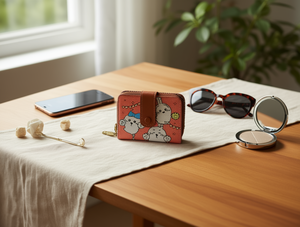 Portafoglio Pieghevole a Scomparsa Singola con Motivo Cartoon, Mini Borsa da Donna di Piccole Dimensioni con Chiusura Singola - Product Image 2