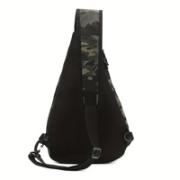 Sac de poitrine de pêche multifonctionnel imperméable unisexe, porte-canne à pêche, capacité de 10L, conception à deux couches, bandoulière réglable
