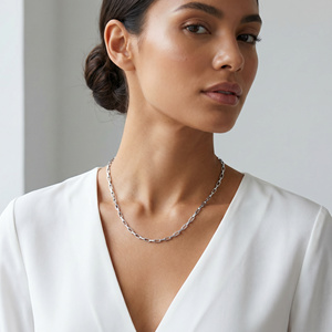 Collane Girocollo con Perline in Acciaio Inossidabile Placcato <span class=keywords><strong>Oro</strong></span> 18K Impermeabili, Gioielli alla Moda Geometrici di Tendenza - Product Image 3