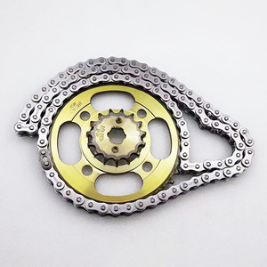 CG125/ Pearl River /XF125 <span class=keywords><strong>bonheur</strong></span>/ensemble chaîne/moto grand et petit pignon <span class=keywords><strong>dent</strong></span>é chaîne accessoires de moto - Product Image 4
