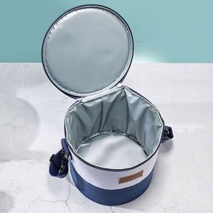 Bolsa de Picnic Circular para Exteriores, Portátil, de Tela Oxford, con Aislamiento de Papel de Aluminio, Tipo Bandolera - Product Image 3