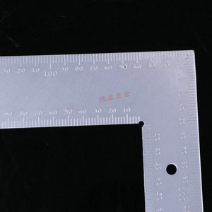 Regla Triangular de Aluminio de 5 Pulgadas, Herramienta de Dibujo Industrial de Alta Resistencia, Instrumento de Medición de Ángulo Recto de Metal - Product Image 4