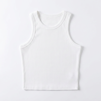 Chaleco de Punto para Mujer, 100% Lana Merino Fina, Lujo Discreto, Certificado GOTS, Top Minimalista Acanalado, Top Sin Mangas Sostenible