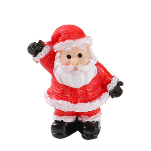 Figuras Decorativas de Resina de Santa Claus, Pingüino y Reno, Miniaturas de Paisaje Nevado, Adornos DIY para Casa de Nieve, Figuras Navideñas para Interiores - Product Image 5