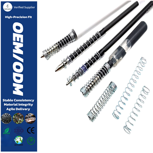 Recharge de stylo gel Micro Springs, pointe rétractable, en acier inoxydable, fourniture de papeterie, composant de ressorts de retour minuscules - Product Image 1