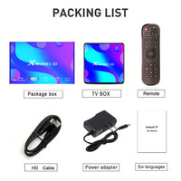 TV Box con Sistema Operativo Android 11.0 X88 Pro 10 con Chip Rockchip RK3318, 4GB de RAM, Venta al por Mayor con Personalización de Logotipo en la Carcasa
