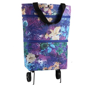 Borsa per <span class=keywords><strong>la</strong></span> <span class=keywords><strong>Spesa</strong></span> Pieghevole Riutilizzabile in Microfibra con Logo Personalizzato, Grande Capacità, con Ruote per <span class=keywords><strong>la</strong></span> <span class=keywords><strong>Spesa</strong></span> - Product Image 1