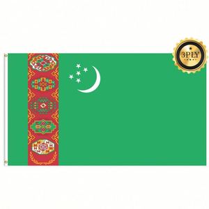 Banderas de Turkmenistán al por Mayor de 3x5 pies, Poliéster 68D/100D, Personalizables para Todas las Naciones, Envío Rápido, Proveedor Confiable, Entrega Veloz - Product Image 3