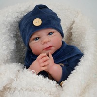 Boneka Bayi Reborn 18 Inci, Mirip Asli, Bahan Vinyl Lembut, Boneka Bayi Baru Lahir Realistis, Mainan untuk Anak, Hadiah, Grosir, Custom