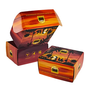 Đầy Màu Sắc Hai Mặt In Kỹ Thuật Số Cây Dừa Mô Hình Sản Phẩm Bao Bì Vận Chuyển Máy Bay Hộp Cho Bãi Biển Kỳ Nghỉ Quà Tặng - Product Image 3