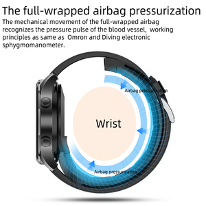 สายรัดข้อมือแจ้งเตือนการโทร ถุงลมนิรภัย วัดความดันโลหิตอัตโนมัติ นาฬิกาอัจฉริยะอัจฉริยะ P50 - Product Image 2