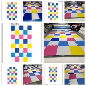 <span class=keywords><strong>Tappeto</strong></span> Personalizzato per Asilo, Sala Giochi, Esposizione d'Arte, Stand Pop-up, Motivi Geometrici Colorati, Stampa HD Ignifuga - Product Image 3