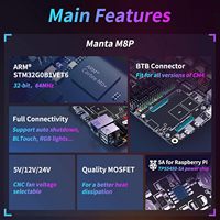 BIGTREETECH Manta M4P/M5P/M8P V1.1 Placa de control Placa base de plástico integrada de 32 bits Compatible con Klipper Firmware