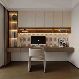 Meubles de rangement sur mesure pour toute la maison, style italien moderne et luxueux, buffet en bois, bibliothèques et armoires - Product Image 3