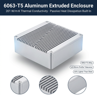 Casing Aluminium Desktop untuk Instrumen Pengukuran dan Peralatan Pengujian dengan Alas Kaki Anti-Selip