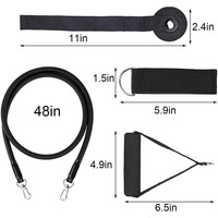 Ensemble de 11 bandes de résistance en latex pour entraînement à domicile et exercices de yoga, kit de cordes élastiques