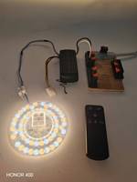 Ventilateur de plafond LED en gros 20W 120V 118mm, intensité variable, 5 températures de couleur, télécommande et chaîne de tirage, ETL FCC