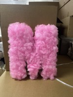 Lettres géantes en fleurs roses en soie, lettres recouvertes de fleurs artificielles pour les propositions de mariage, les anniversaires et les décorations de fête