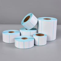 Rouleaux d'étiquettes adhésives thermiques pour adresses postales 150mmx100mm Expédition Étiquettes 4x6 Promotion Supermarché Épicerie Code-barres