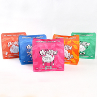 Sac personnalisé de qualité alimentaire à fond plat Pochette en plastique Emballage Sacs à fermeture éclair Sachet d'emballage de thé réutilisable Pochette d'emballage