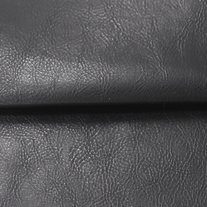 Vente en gros usine – <span class=keywords><strong>Cuir</strong></span> synthétique PU gaufré noir de 1,0 mm avec papier de protection pour matériaux de chaussures - Product Image 2