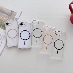 <span class=keywords><strong>Coque</strong></span> de téléphone magnétique <span class=keywords><strong>transparente</strong></span> de luxe antichoc, couleur tendance, pour <span class=keywords><strong>iPhone</strong></span> 17, 16E, 15 Pro Max, 12, <span class=keywords><strong>13</strong></span>, 14 Plus – Protection arrière - Product Image 2