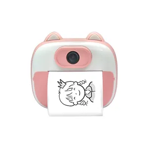 Insta Kid Photography 1080p Hd Digital Instant Video Camera Cute Kid Toy Camera Cartoon Instant Print Camera