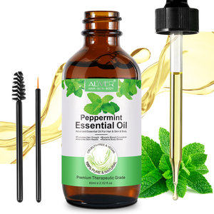 Aceite de Menta Orgánico de Grado Cosmético ALIVER, Antioxidantes Nocturnos, Mentol, Antiinflamatorio, Alivia la Picazón del Cuero Cabelludo, para el Cabello - Product Image 5