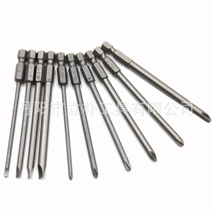 Mr Drill 10Pcs Phillips And Flathead 100Mm Hex <b>Screwdriver</b> <b>Bit</b> <b>Set</b> Magnetic Extended For Diy - Product Image 5