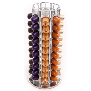 Porta Cápsulas <span class=keywords><strong>de</strong></span> Café OEM ODM, Soporte <span class=keywords><strong>de</strong></span> Metal para Cápsulas <span class=keywords><strong>de</strong></span> Café Nespresso, Organizador Giratorio para Cápsulas <span class=keywords><strong>de</strong></span> Café - Product Image 4