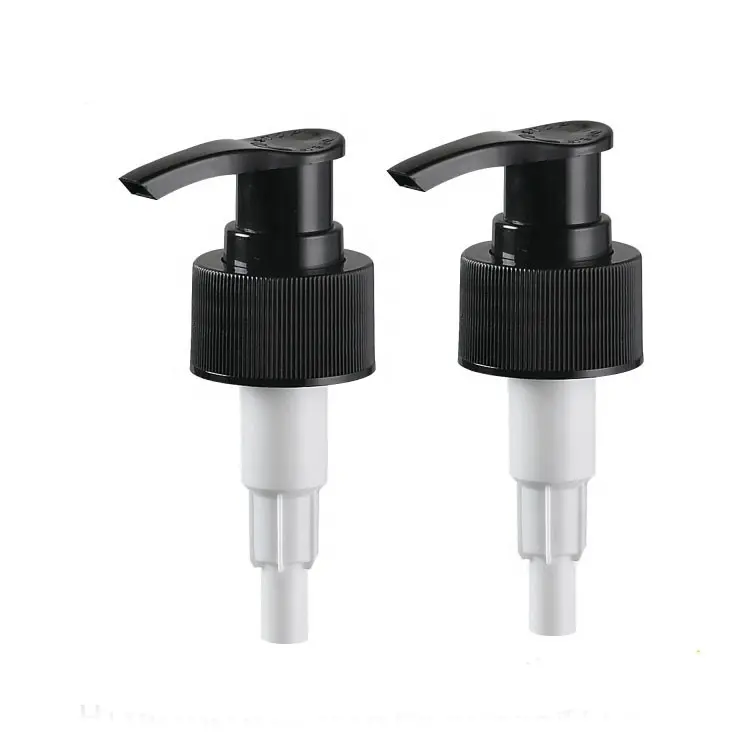 Custom 24/410 28/410 Black Plastic Shampoo Bottle Cap Liquid Soap Lotion Dispenser Locking Pump