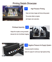 Impresora UV LED Multifunción de PVC, Impresora Digital de Inyección de Tinta UV6090, Máquina Plotter