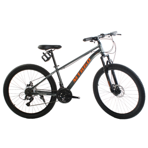 MTBGO Bicicleta de Montaña de 26 Pulgadas, 21 Velocidades, Cuadro de Acero, Neumáticos Negros, Sistema de Suspensión, Accesorios para Hombre - Product Image 6