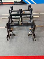 Équipement de fitness commercial, machine à traction dorsale plate, machine à shrug, machine à squat, machine à lunges, musculation des bras et de la poitrine, acier