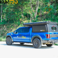 Carpa de Techo Rígida para Camioneta Huntoo, Aislada, Impermeable, Fácil de Instalar, con Techo Elevable para Camioneta